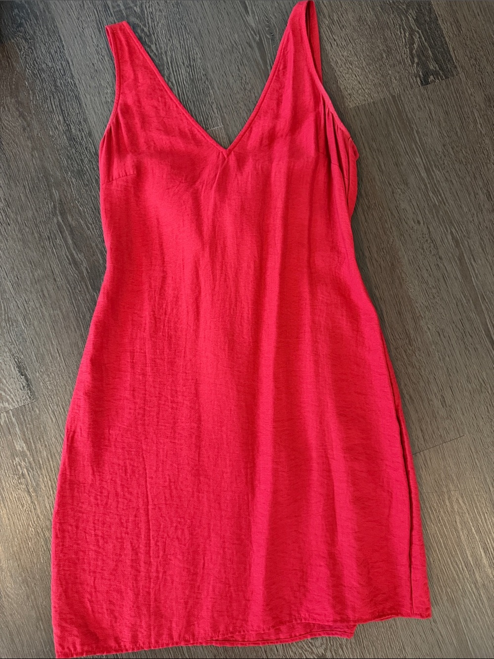 1. State Sleeveless V-Neck Mini Dress in Bright Red